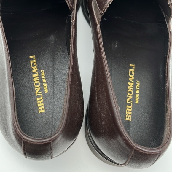 Bruno Magli Raging‎ Slip on Leather Loafers Dark Brown Made in Italy Size 10 main image 15